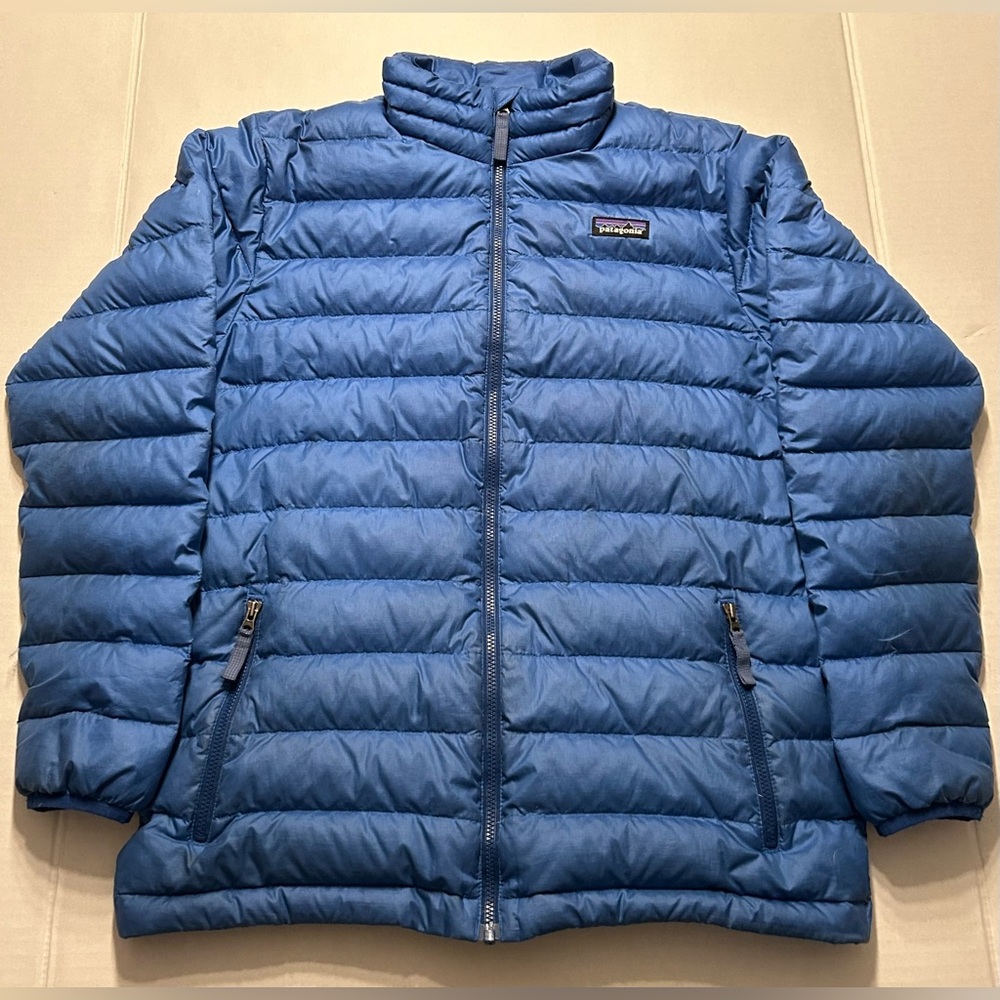 Boys Patagonia Better Sweater Down Jacket Blue Size 14 XL